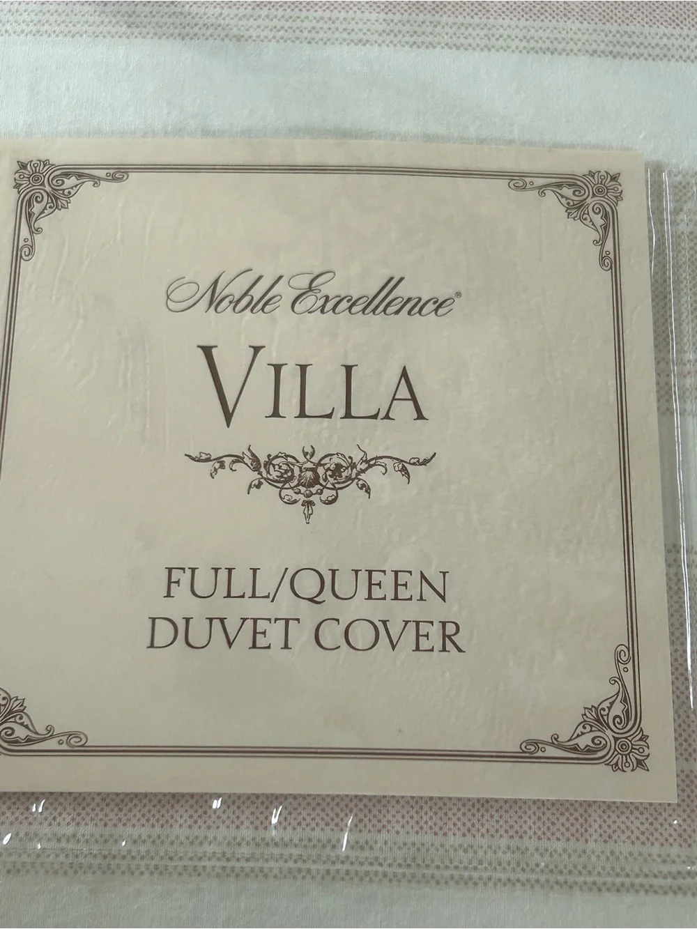 NWT Noble Excellence Villa Rosa Collection Amalfi Full/Queen Duvet Cover.